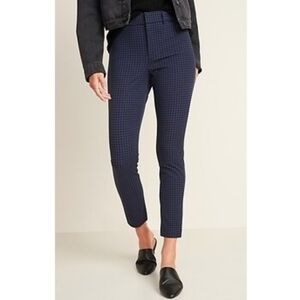 {Old Navy} High Rise Pixie Pants With Secret-Slim Pockets - Houndstooth SIZE 14